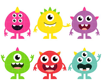 Cute Monsters Clipart.
