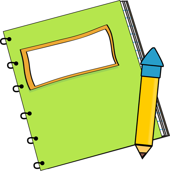 assignment notebook clipart