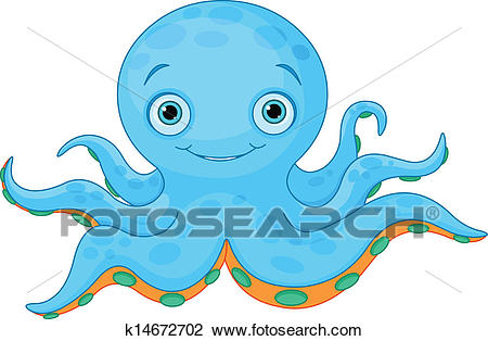Cute Octopus Clipart.