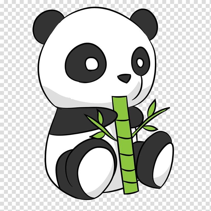 Panda eating bamboo , Giant panda Drawing Cuteness , Cute Panda.