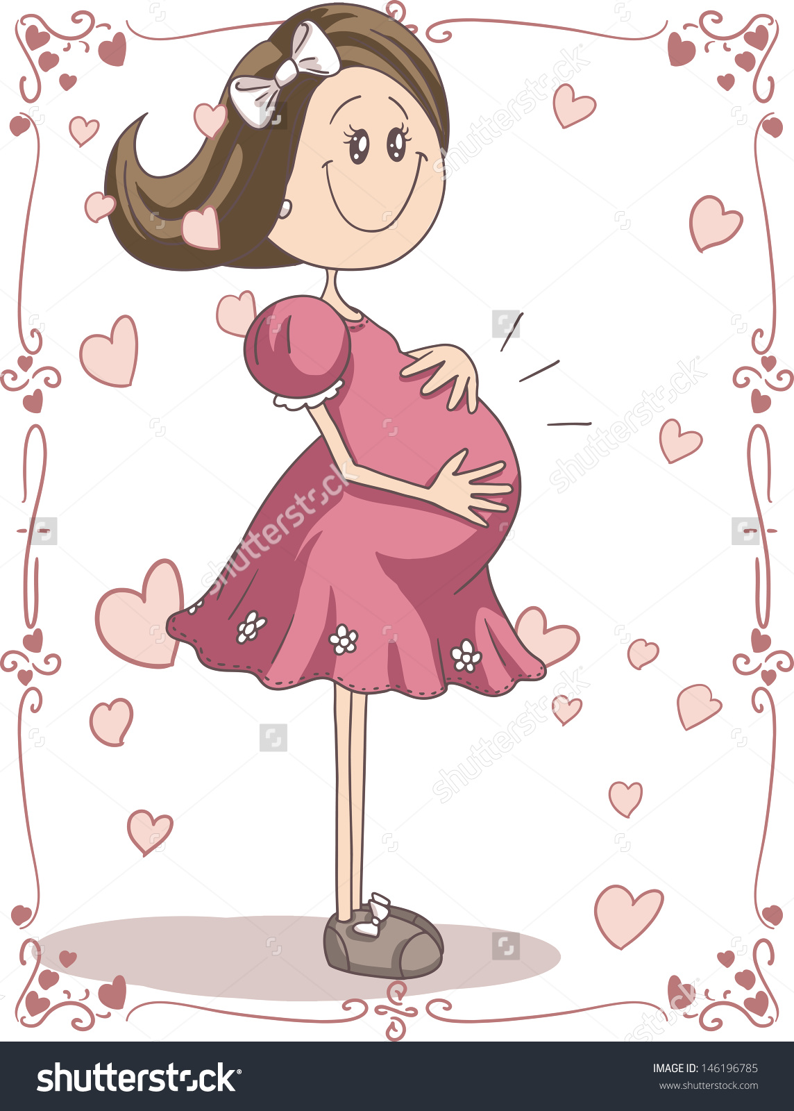 Showing post & media for Cute pregnant girl cartoon.