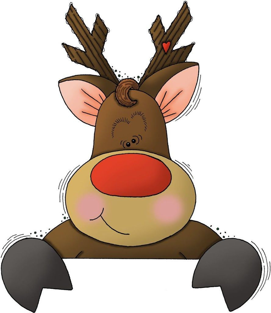 Reindeer Рудольф рисунок