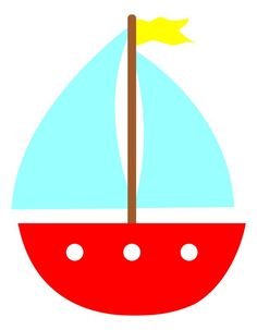 Sailboat Cartoon Clipart.