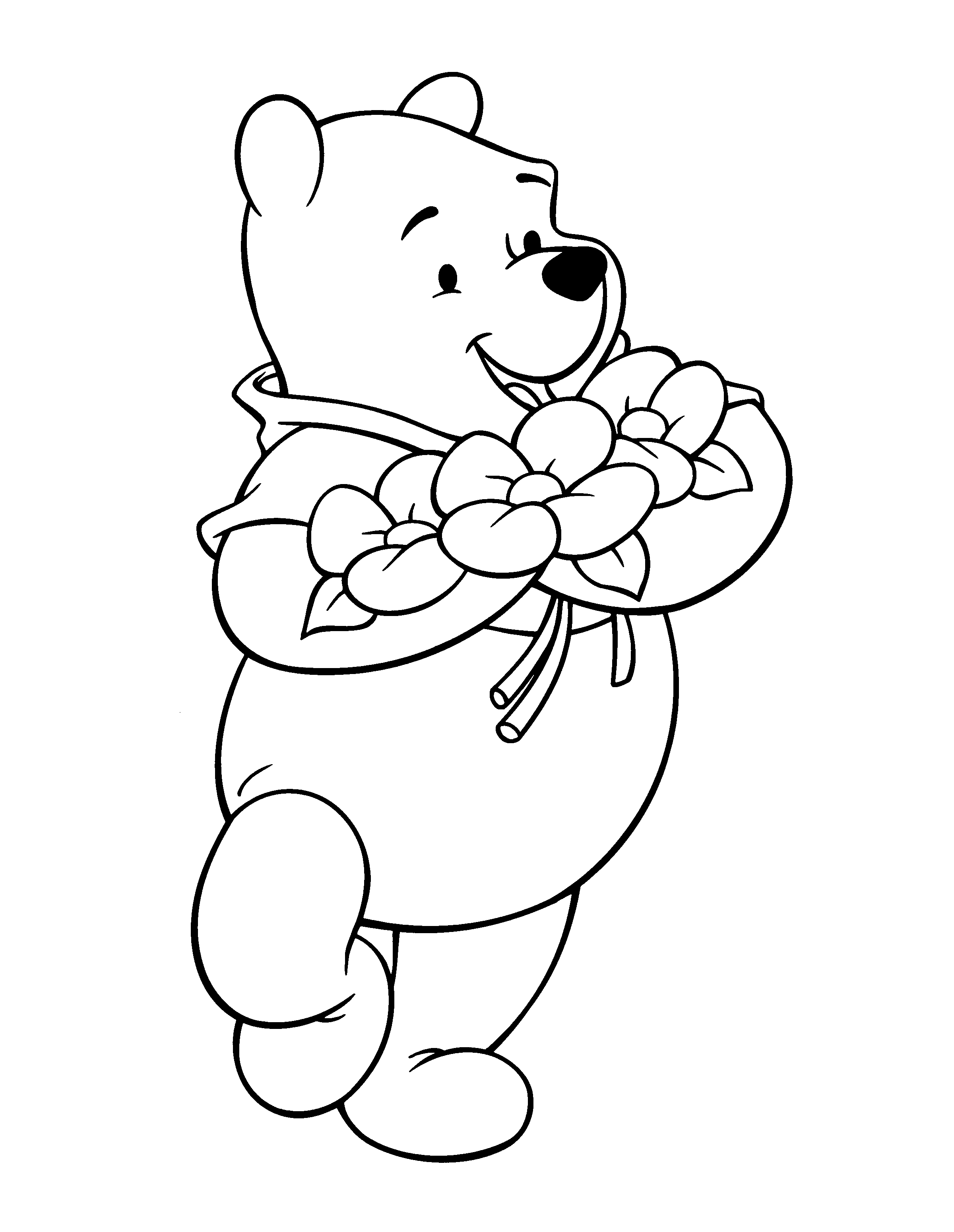 cute winnie the pooh black and white thanksgiving clipart 20 free