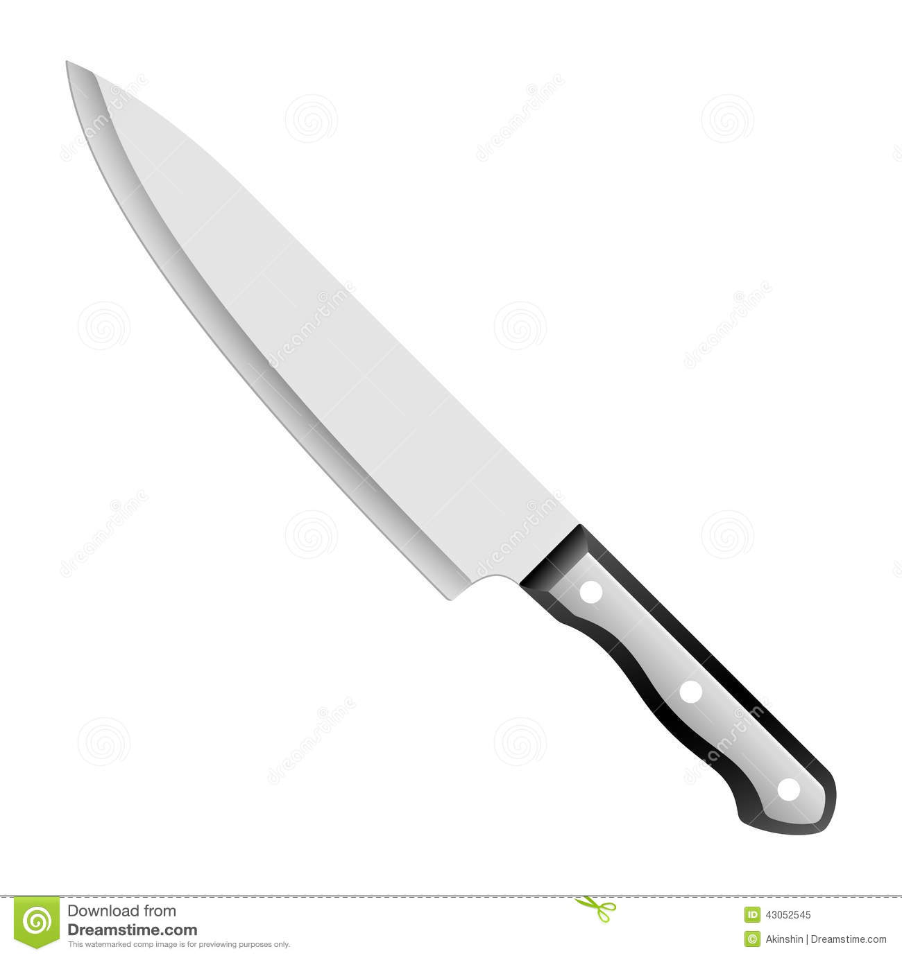 Chef Knife Clipart.