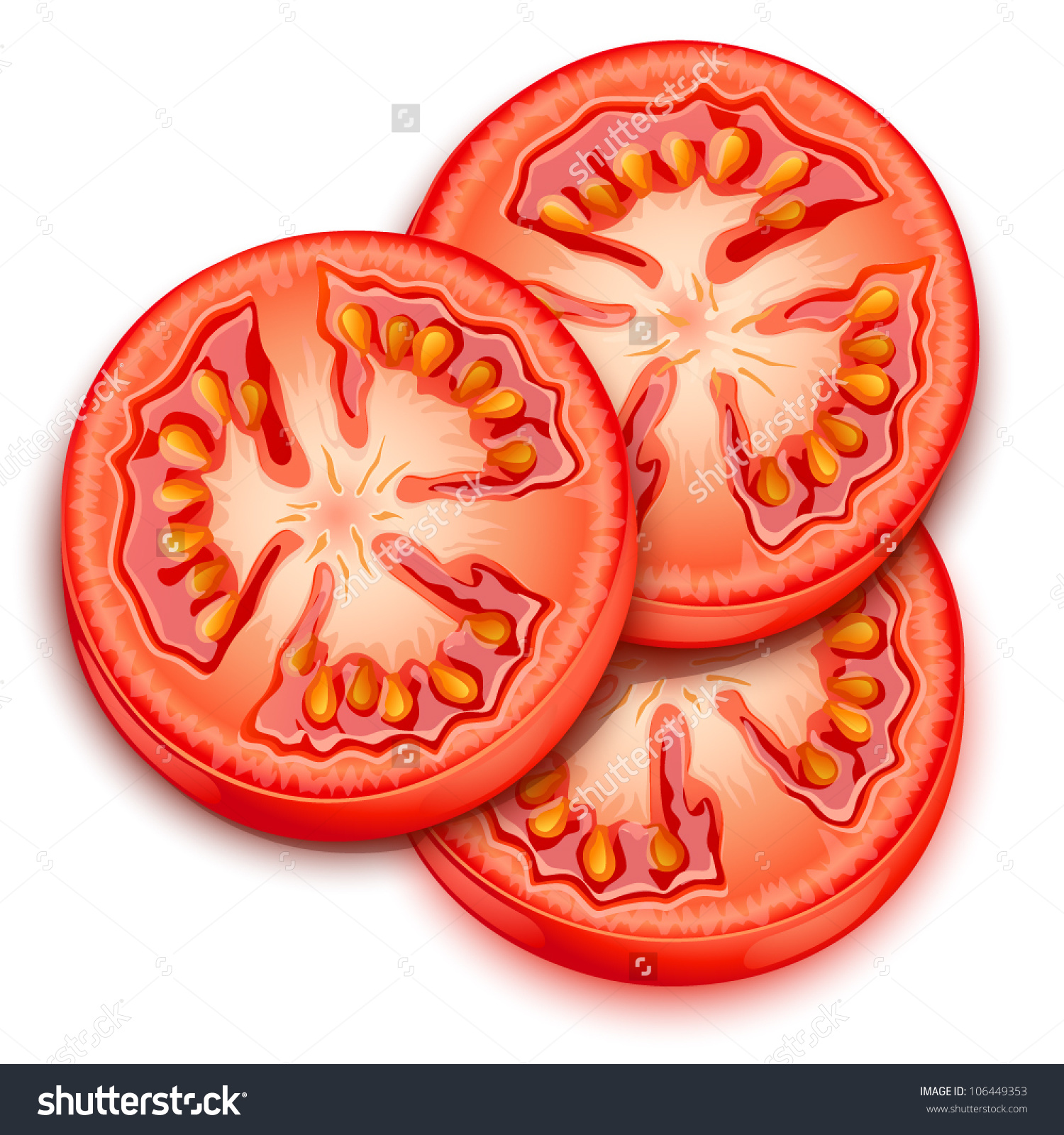 Tomato slice clip art.
