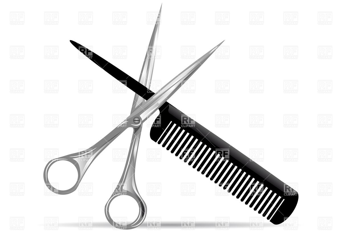 Beauty salon scissors clip art.