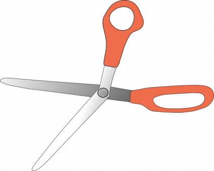 Scissors Cutting Paper Clipart.