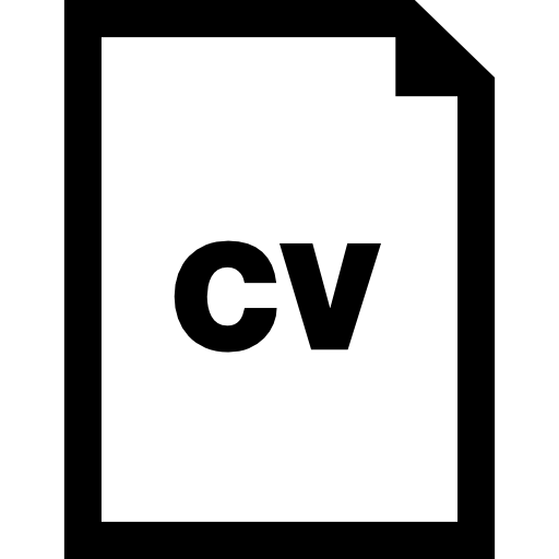 Cv file interface symbol Icons.