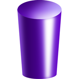 purple cylinder png image.