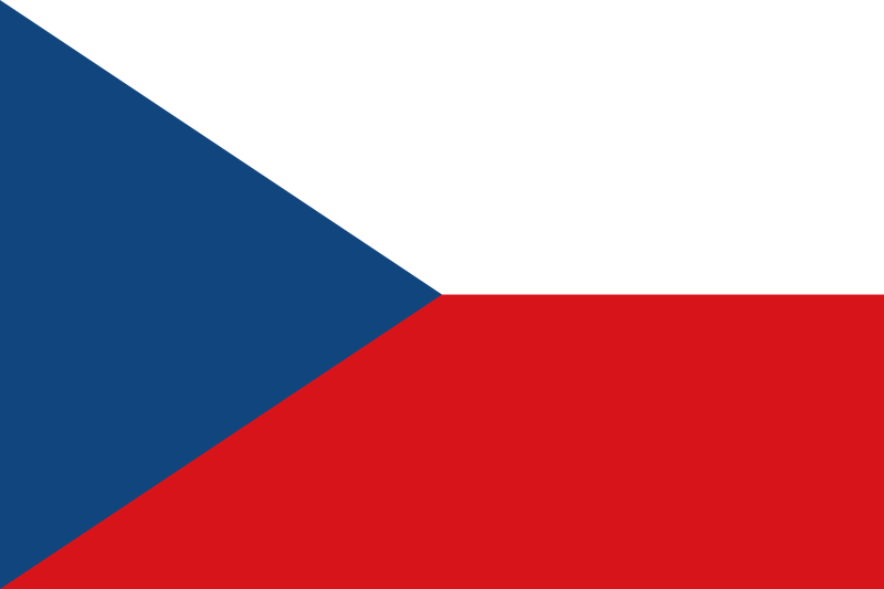 Czechia flag clipart.