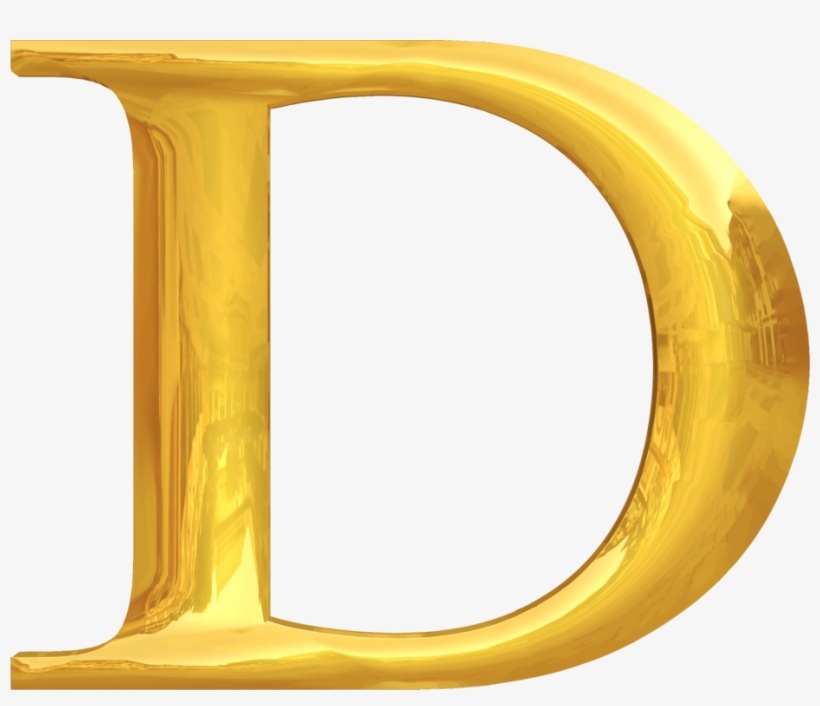 D In Gold Lettering Clipart Typography Clip Art.