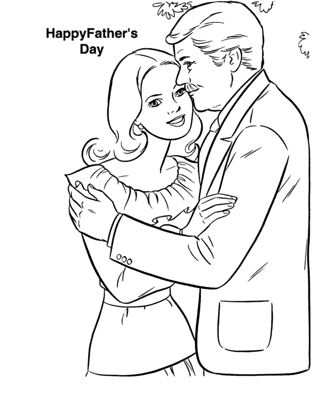 Fathers Day Coloring Pages.