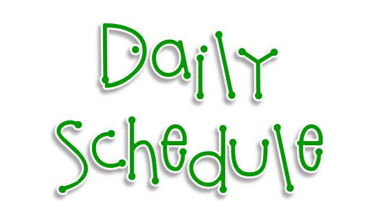 daily class schedule clipart