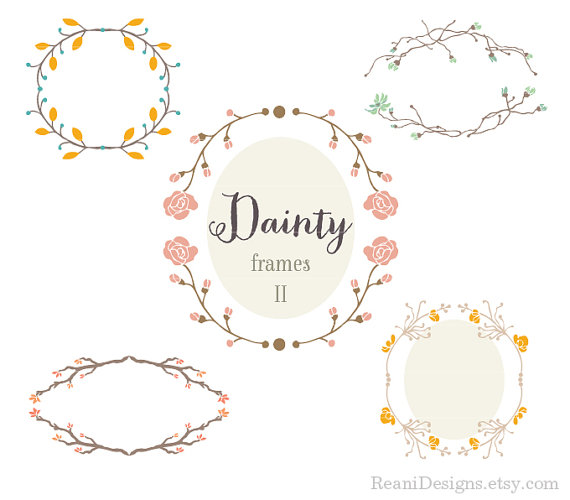 Dainty Clip Art Frames This Busy Life #1cSUhj.