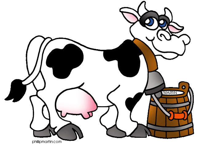 Clip art dairy cow.