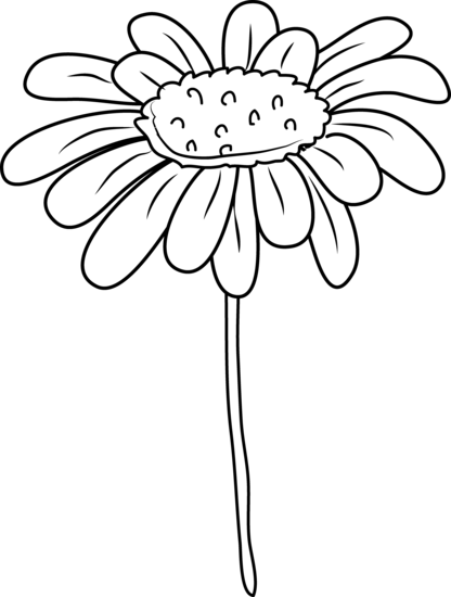 15+ Daisy Clipart Black And White.
