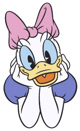 Confused Daisy Duck Clipart PNG Images #21522.