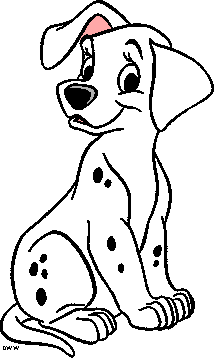 101 Dalmatians Puppies Clip Art Images.