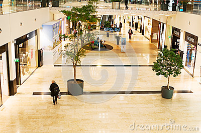 Danube Center Shopping Mall (Donau Zentrum) In Vienna, Austria.