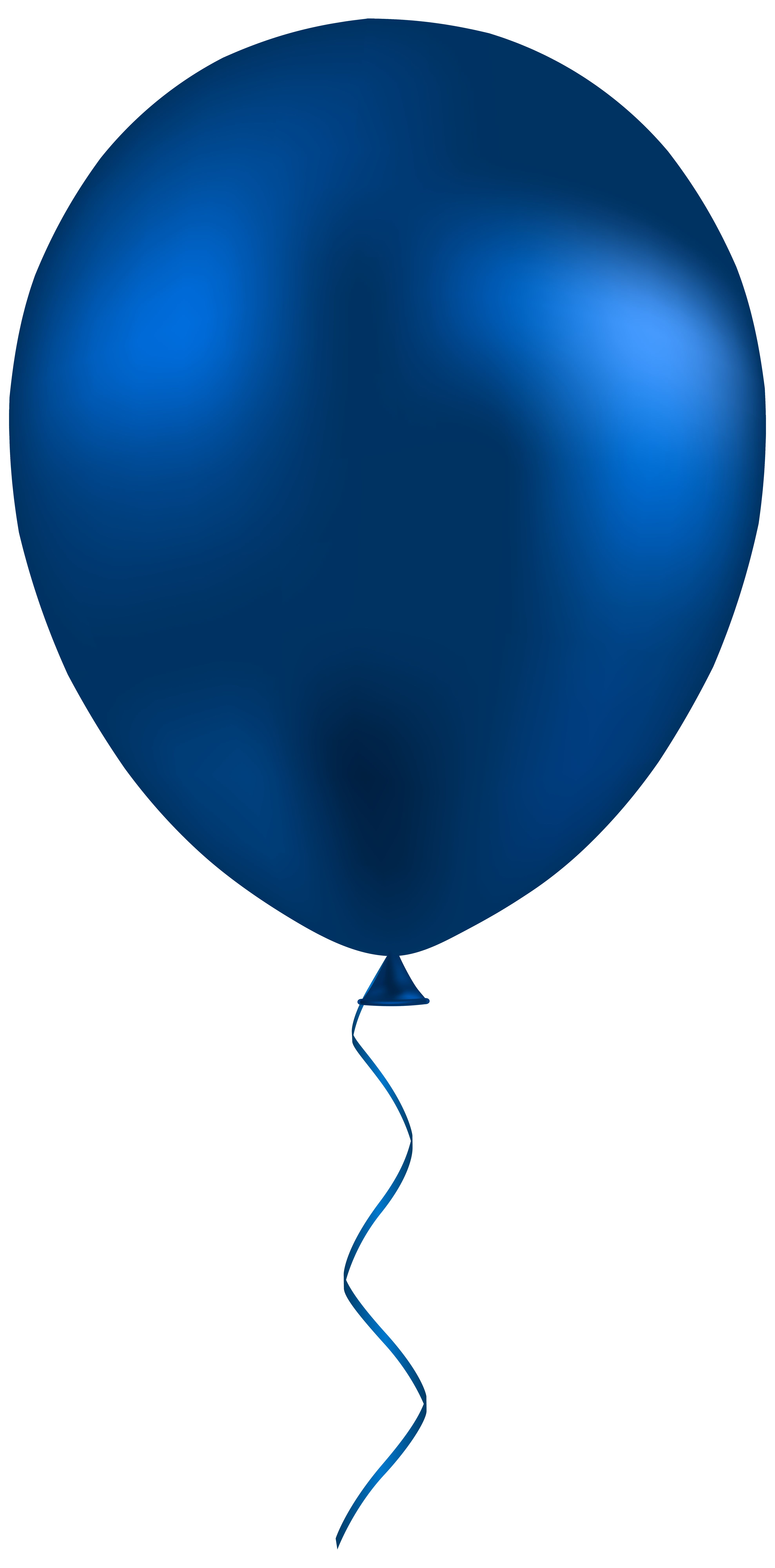 Dark Blue Balloon PNG Clip Art.