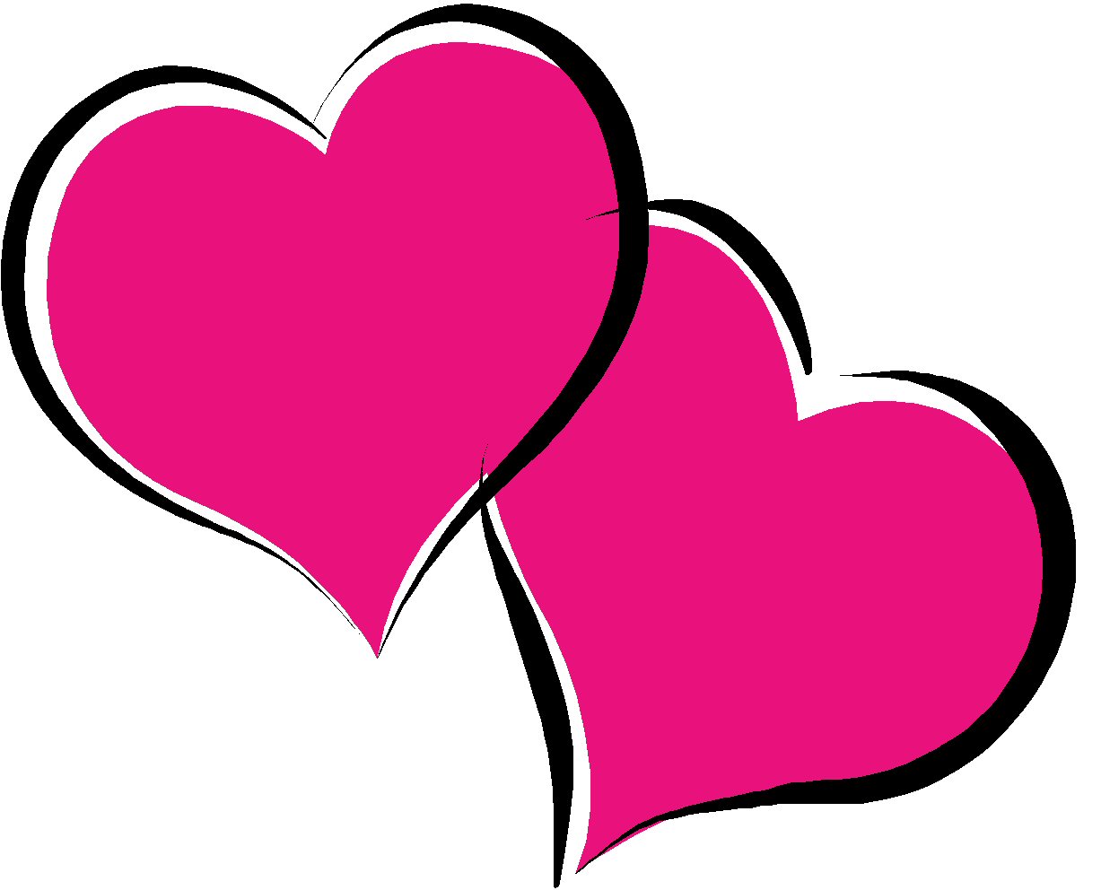 Hot Pink Heart Clipart.