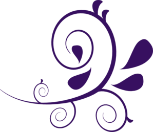 Dark Purple Swirl Clipart.