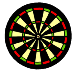 Dart board clipart - Clipground