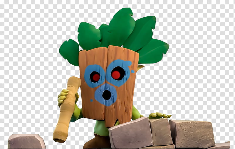 Clash Royale Dart Goblin , green and brown character.