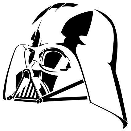 Amazon.com: Helmet Of Darth Vader Vinyl Mural Star Wars.