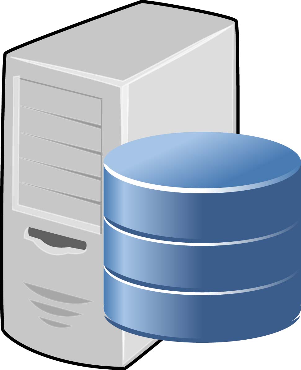 Database server icon clipart.