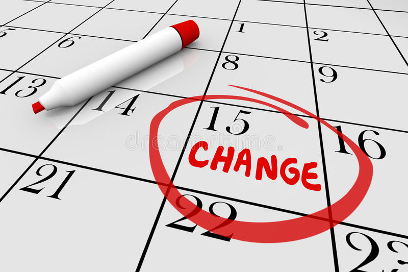 Change Date Stock Illustrations.