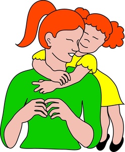 Mom And Daughter Clipart.