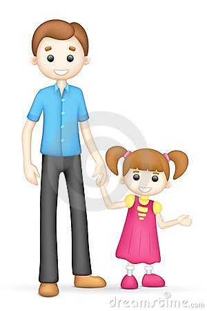 Father daughter clip art.
