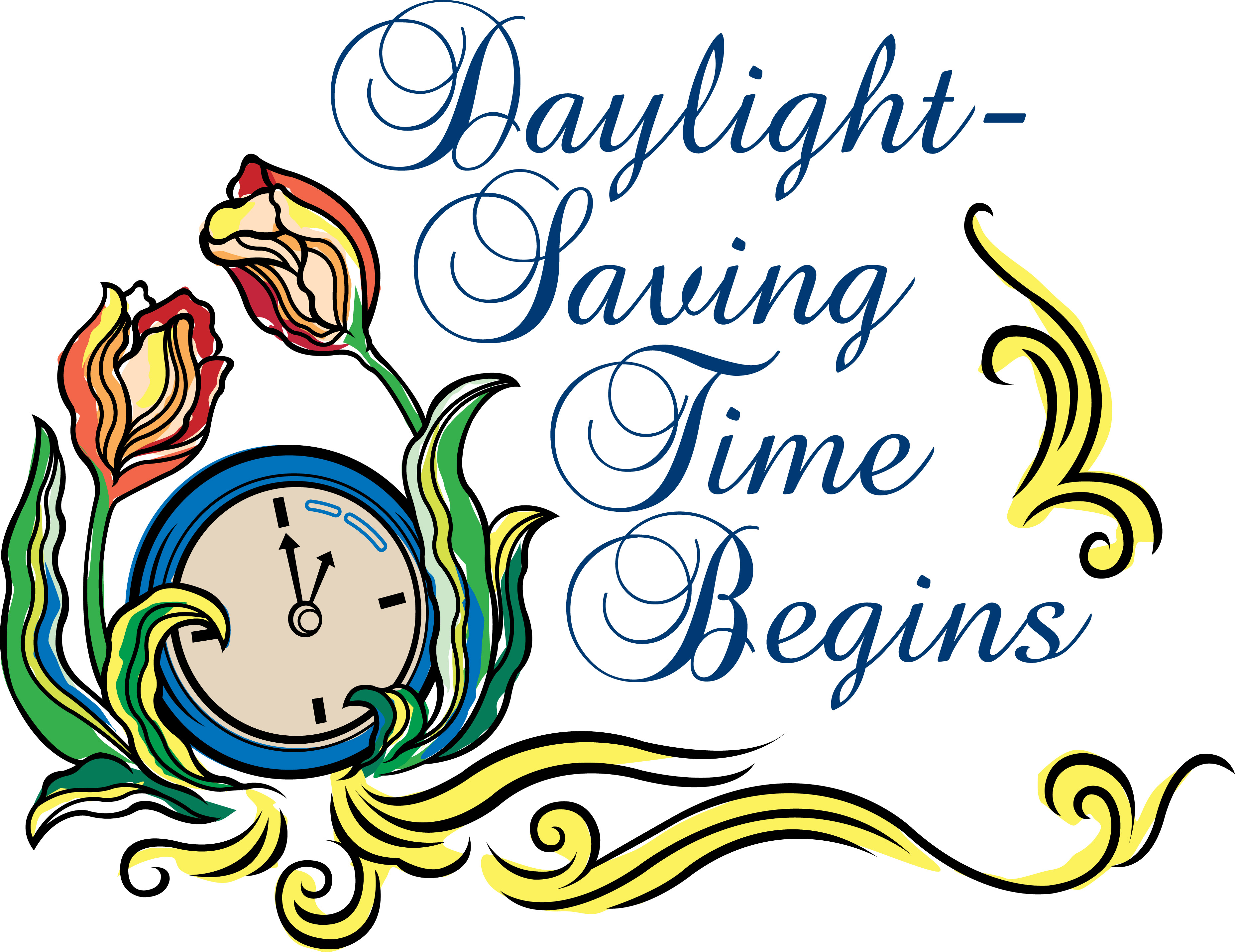 Daylight Savings Time Clipart.
