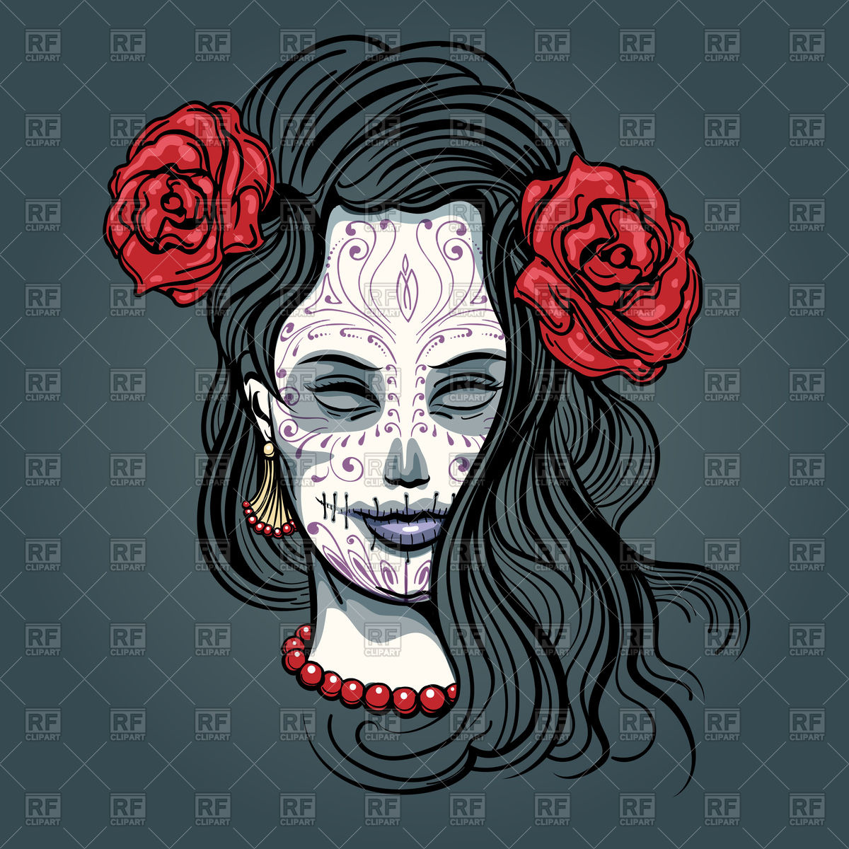 day of the dead girl clipart 20 free Cliparts | Download images on ...