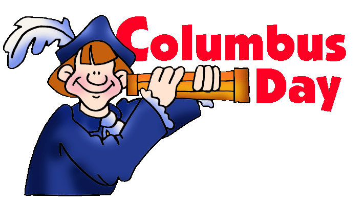 Office closed for columbus day sign clipart.