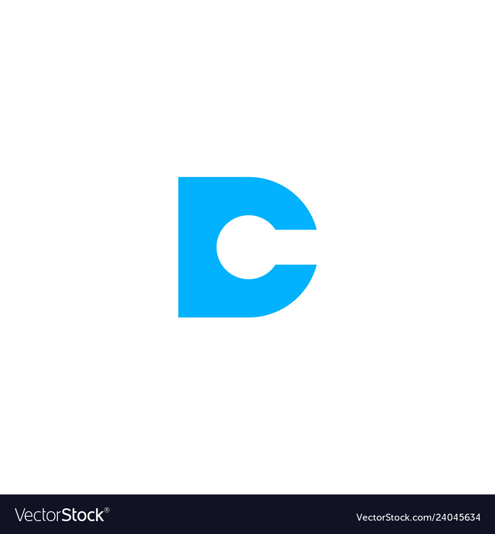 Dc cd letter logo icon lettermark sign.