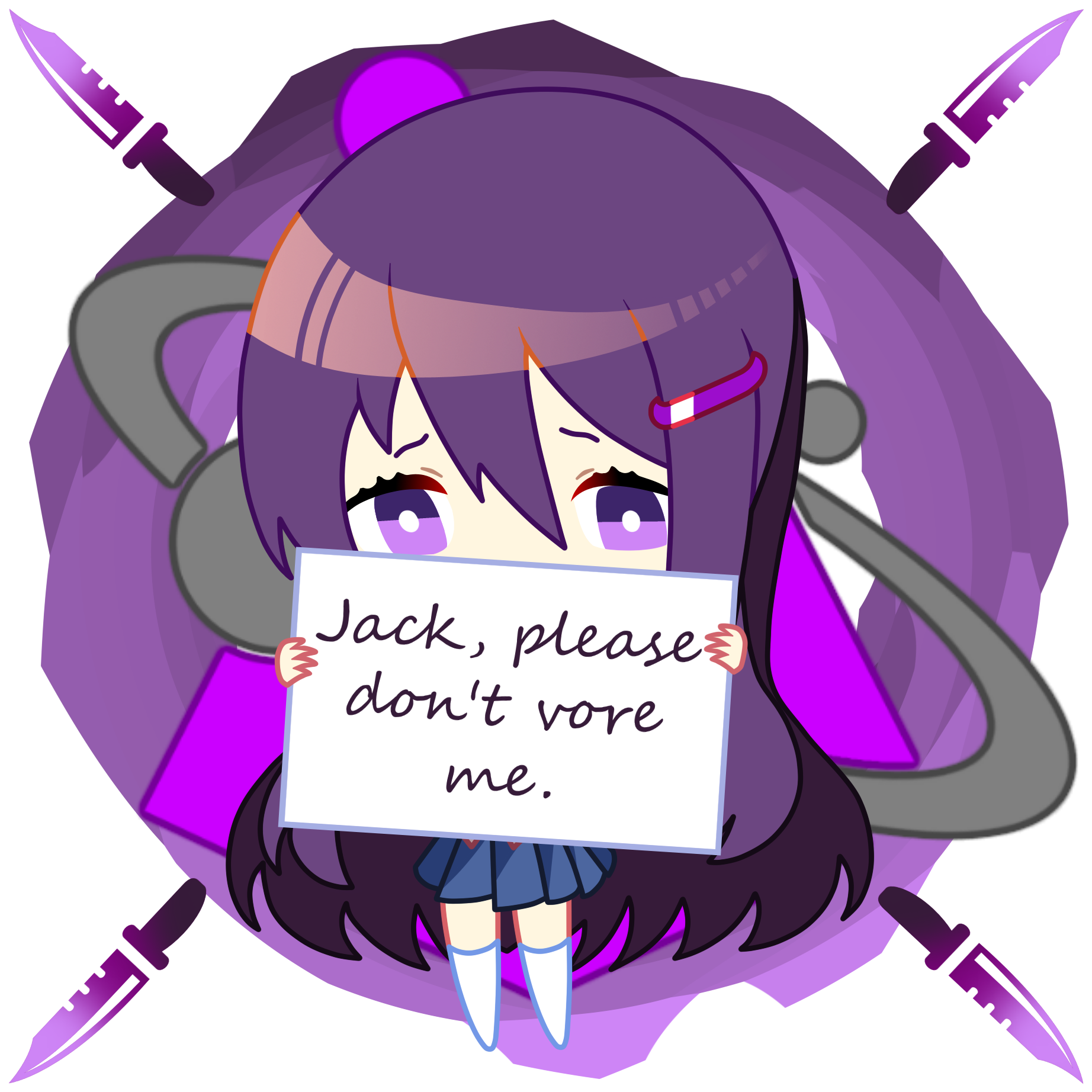 Banner Yuri chibi complete. The time is near. : DDLC.