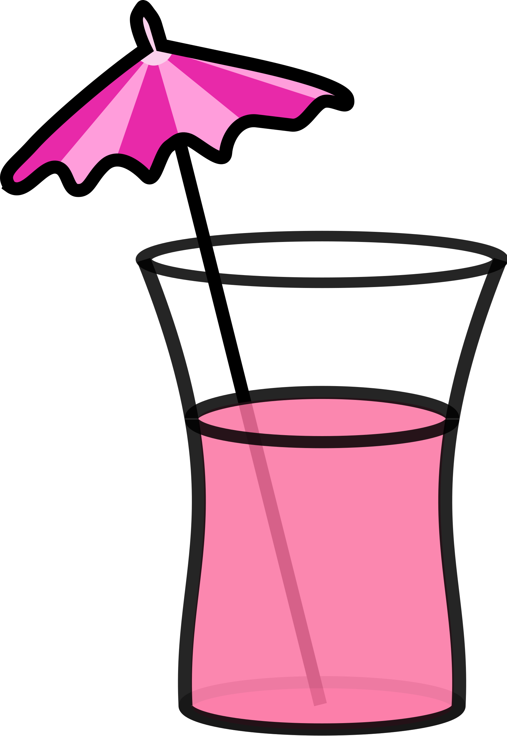 Umbrella Drink drawing free image.