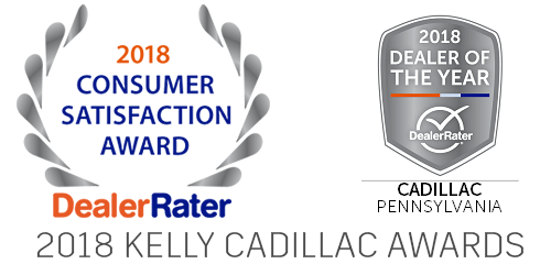 Kelly Cadillac is again the proud recipient of the Dealer Rater of.