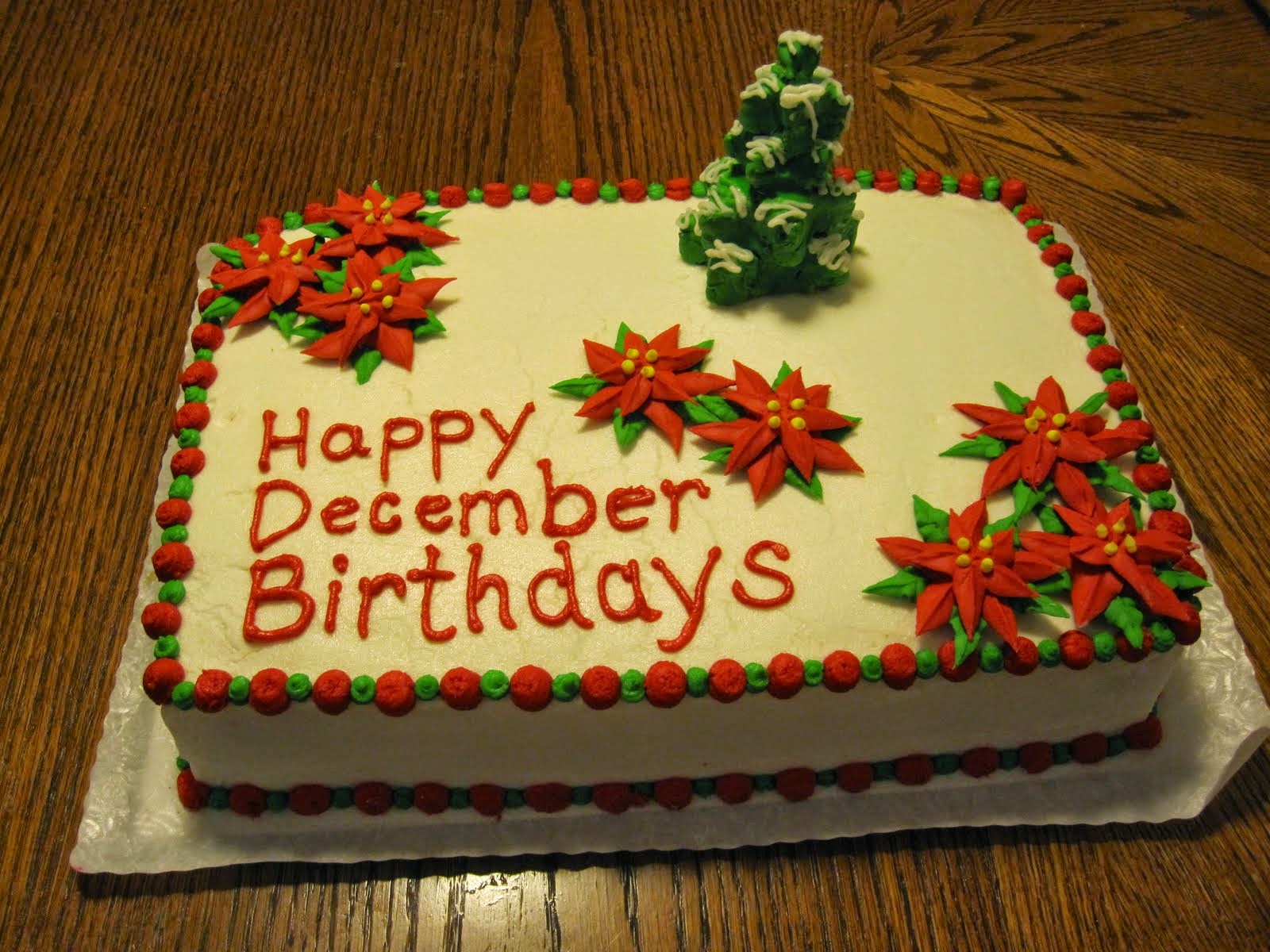December Birthday Cake Clipart.