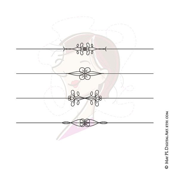 BEST SELLER Page Dividers Clipart.