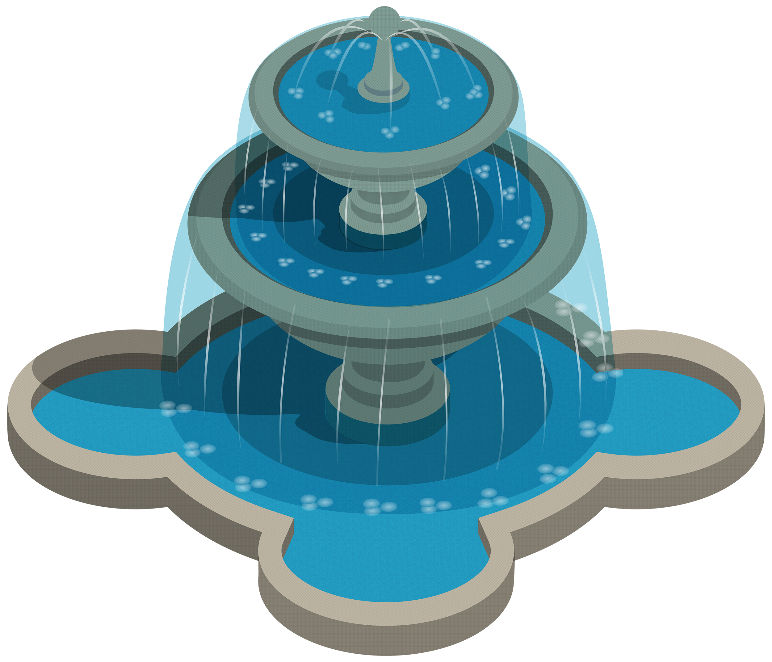 Water Fountain PNG Clipart.