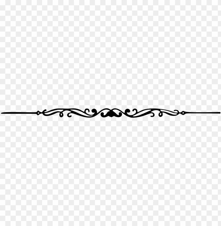 vector free stock decorative line divider clipart PNG image.