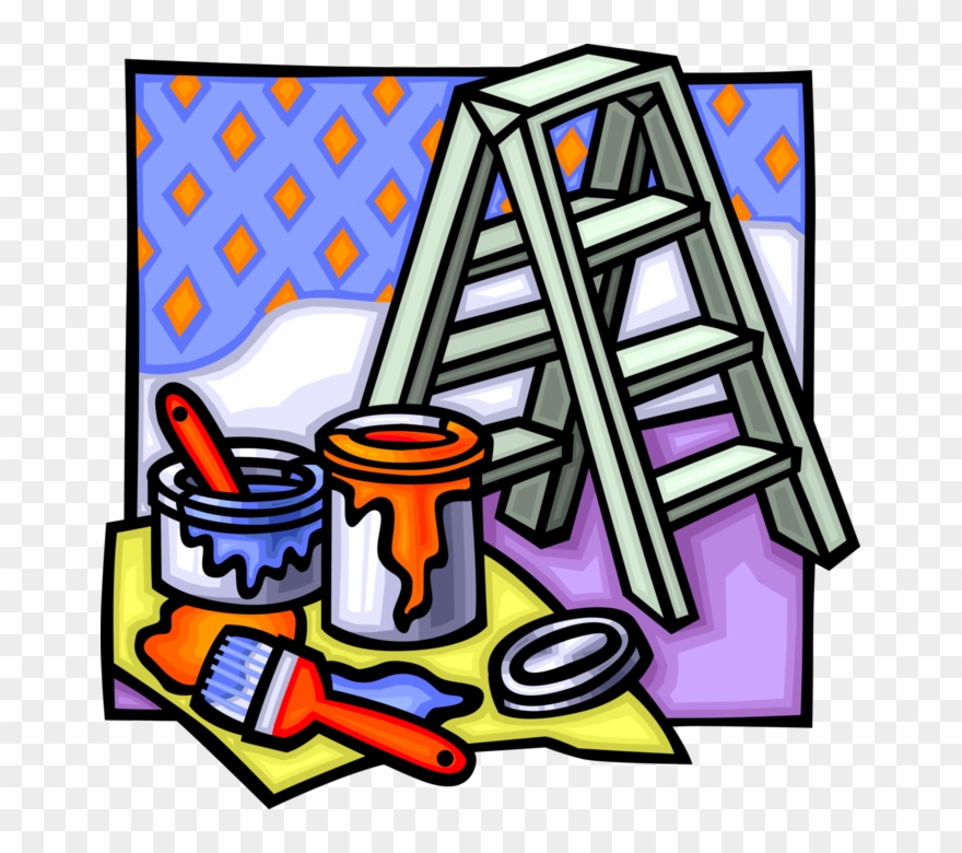 Vector Illustration Of Home Renovation And Decoration.