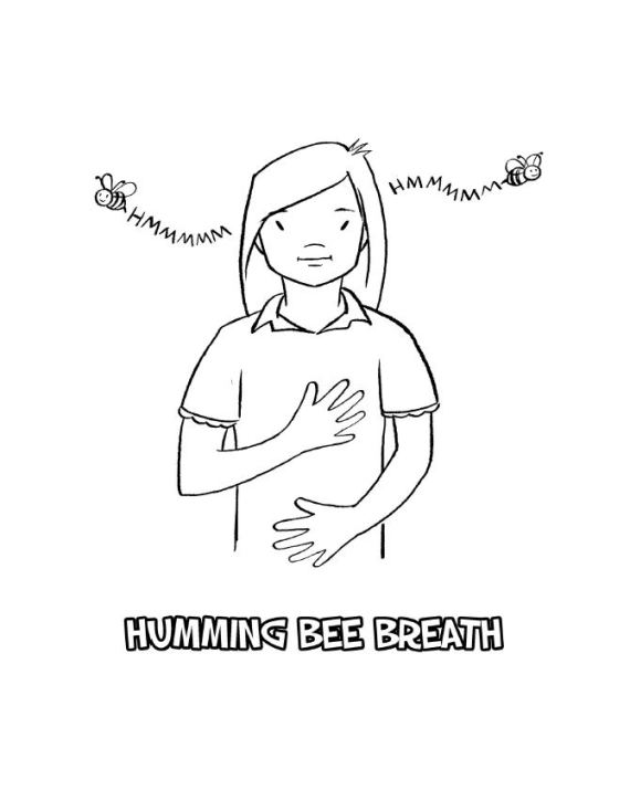 Girl Deep Breath Clip Art free image.