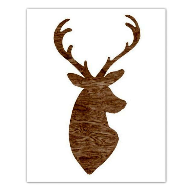Deer Head Silhouette Clipart.