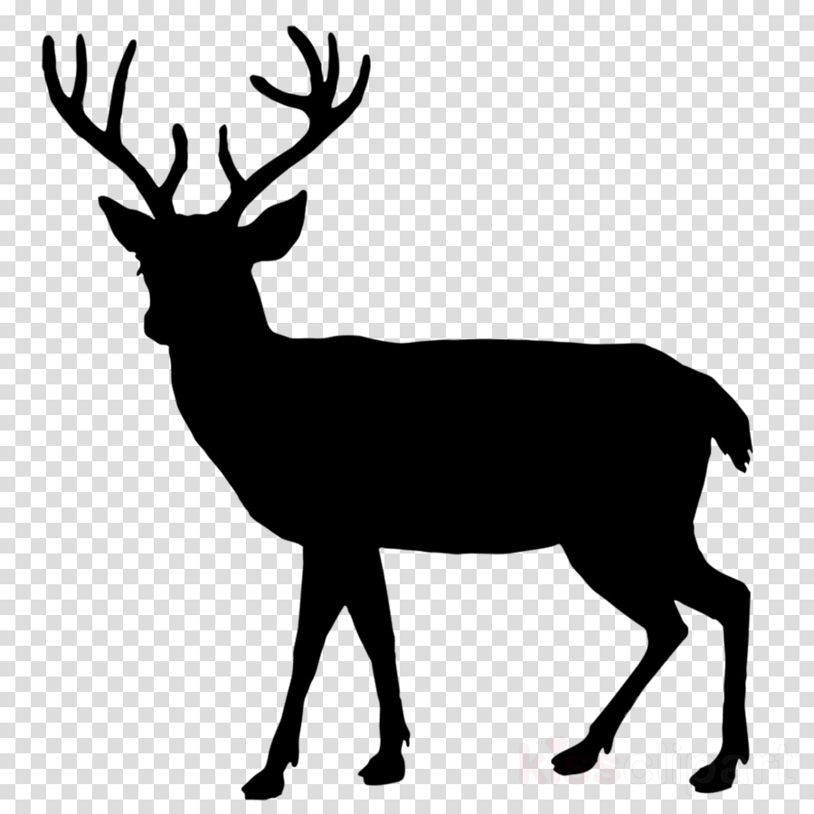 Clipart of deer silhouettes