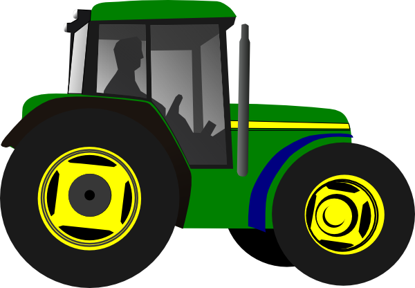 John Deere Green Tractor Clipart.